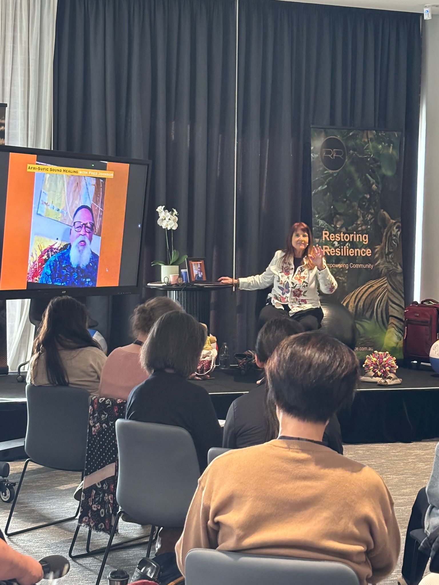 Participants attending Maggie Kline’s Australian PlayShop