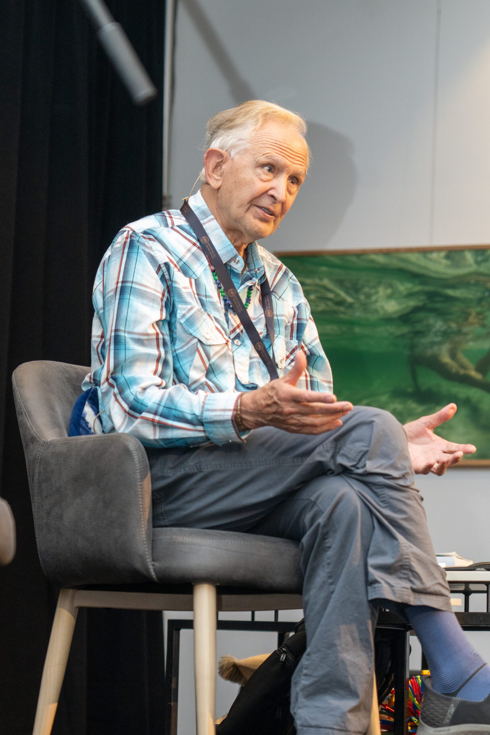 Dr Peter A. Levine teaching during the Australian masterclass